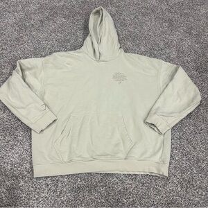 Gymshark Stacked Hoodie Sweatshirt Men's XL Pullover Pocket Beige